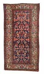 PERZSA-KURD-SZŐNYEG PERSIAN-KURDISH-RUG 1930 körül, gördesz csomózás, kopott,