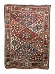 PERZSA-BAKHTIARI-SZŐNYEG PERSIAN-BAKHTIARI-RUG 1930 körül, gördesz csomózás, kopott,