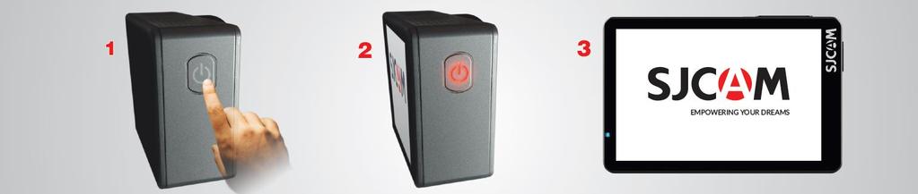 11 14 13 12 11 Tok zárszerkezet 13 Be/Kikapcsoló gomb 12 Lencse 14 Exponáló gomb A KAMERA BEKAPCSOLÁSA A kamera jobb oldalán található a Ki/bekapcsoló gomb.