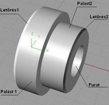 1. feladat Összesen: 10 pont Készítse el az alábbi ábrán 3D-ben ábrázolt hüvely két nézeti képét a táblázatban megadott alapadatok alapján!