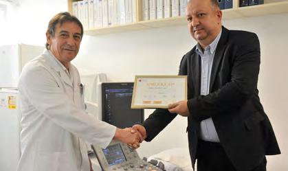 Szívultrahang készülék adományozása 2015 júniusában a Duna Aszfalt Kft. immár má sodik alkalommal adományozott orvosi berendezést a kecskeméti kórháznak.