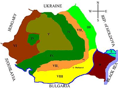 (biomassza,mikrohidro, szél); V Erdélyi Fennsík: (mikro-hidro, biomassza); VI Nyugati Alföld: