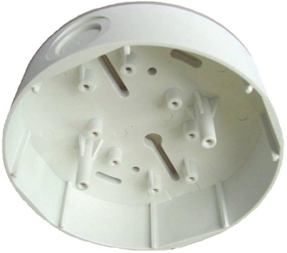 10 hu Felszerelés Conventional Automatic Fire Detectors MSC 420 Az MSC 420 kiegészítő aljzatot kifejezetten falon kívüli szerelésű kábelezéshez tervezték.
