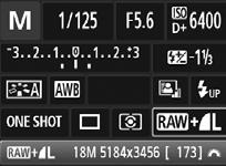Q Felvételi funkciók gyorsvezérlése Példa a gyorsvezérlés képernyőre Felvételi mód* (23. o.