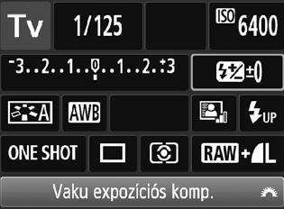 Vakuexpozíciókompenzáció Beépített vaku nyitása Auto Lighting Optimizer (Auto megvil.