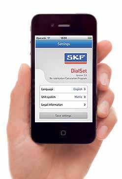 Gyors eszköz az újrakenési időszakok pontos kiszámításához SKF DialSet program Az SKF DialSet program azzal a céllal készült, hogy segítse a felhasználókat az SKF automata kenőberendezések