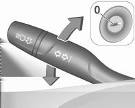 Hátsó ködlámpa A működtetéshez nyomja meg a ø gombot. Világításkapcsoló AUTO állásban: a hátsó ködlámpa bekapcsolásakor a fényszórók is automatikusan bekapcsolnak.