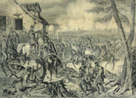 A 65. honvédzászlóalj tűzkeresztsége a szolnoki ütközetben,1849. március 5. dásra vezetve, egy ellenséges vadászgolyó által jobb válla keresztülfúratott.