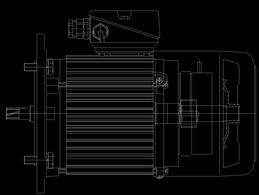 A ventilátor fedél (4) védi a féket a mechanikai sérülésektől. 1 Fékmágnes 2 Nyomólap 3 Ventilátor 4 Ventilátorfedél 5 Motor fogaskerekes meghajtó tengely 5 2 1 3 4 10.