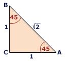 = ctgα = α szög melletti befogó átfogó α szög melletti befogó α szöggel szemközti befogó Nevezetes szögek szögfüggvényei: 30 45 60 sin cos tg 1 ctg