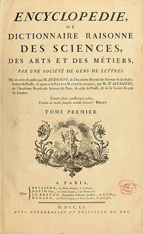 A Francia Enciklopédia Encyclopédie, ou