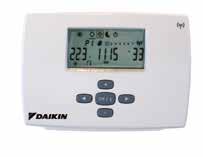 EKRTR/EKRTW Vezérlés A szobai termosztát LCD kijelzője megjeleníti a szükséges információkat a Daikin Altherma rendszer beállításával kapcsolatban.
