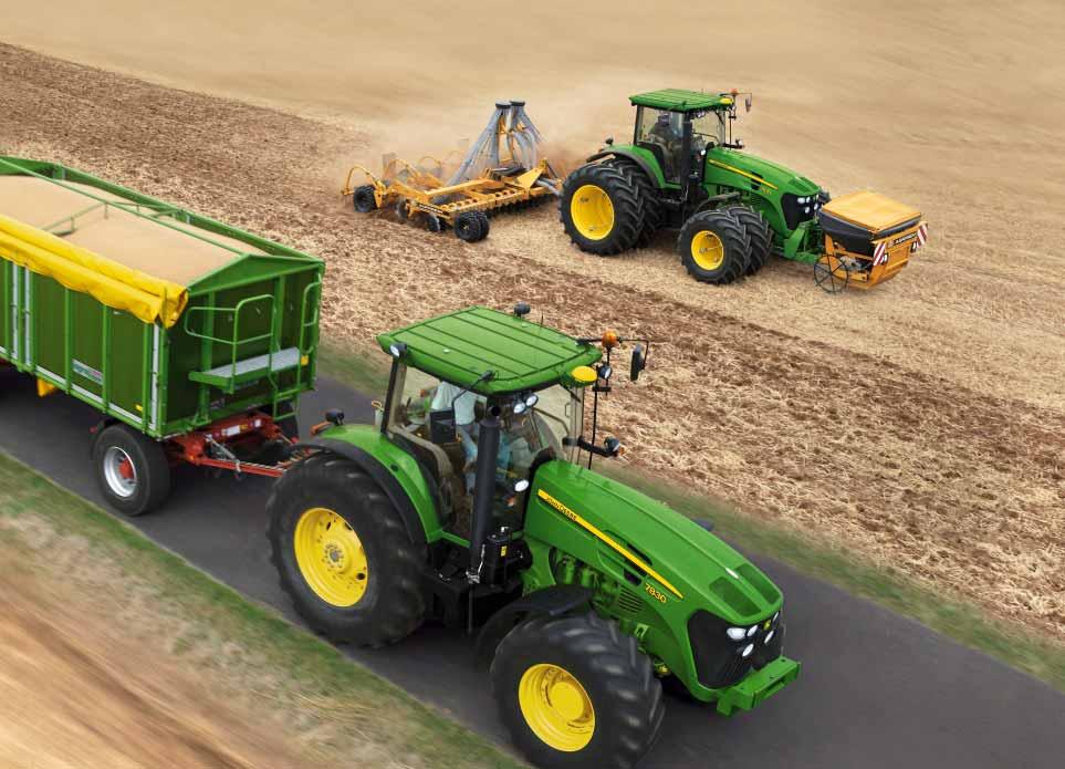 Új 7030 szériájú traktorok A szántóföldtől a közútig az új 7030-as szériájú traktorok az Ön elvárásainak megfelelő teljesítményre képesek.