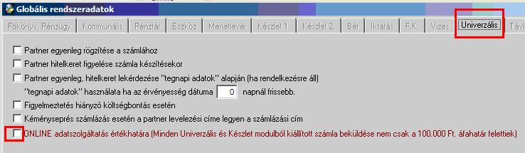 A képernyőn látható adatok az úgynevezett technikai felhasználó adatai, amely adatokat a NAV Online Számla felületén történő regisztráció során kapják meg.