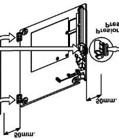 ( ) * Distancia mínima entre los laterales de la regleta y cualquier objeto debe ser de 5cm.