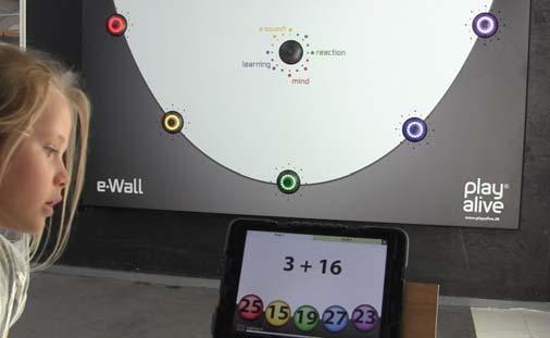 E-wall az interaktív játszófal Tanulás Reflex Memória