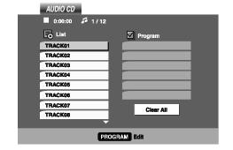 Audio és MP lemez használata Audio CD és MP/Windows Media TM Audio lemez lejátszása A DVD lejátszó alkalmas CD-ROM, CD-R és CD-RW típusú lemezre készített MP/Windows Media TM Audio formátumú