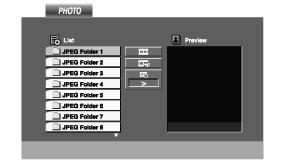 JPEG lemez megtekintése A DVD+VCR készülék alkalmas a lemezen található JPEG fájlok. JPEG felvételek lejátszása elõtt olvassa el a JPEG felvételekkel kapcsolatos megjegyzéseket!
