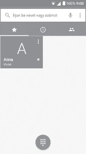 3 Telefonhívás, Hívásnapló és Telefonkönyv... 3.1 Hívás... 3.1.1 Hívásindítás Egy hívás indításához érintse meg a gombot. Hívásnapló Igény szerint új szövegeket is beilleszthet.