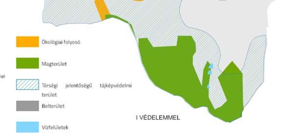 Az egyes szántók megjelenése homogén, köztük azonban a változatos domborzatnak köszönhetően erdősávok, vízfolyások és a hozzájuk kapcsolódó növényzet tagolttá teszi a felszínt.