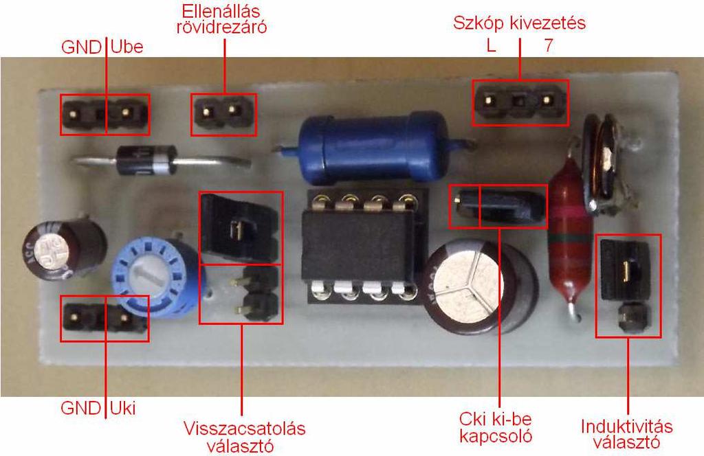 11 3. Mérési feladatok: 3.1. Az mérendő áramkör: Mivel A kapcsolóüzemű tápegységek visszacsatolása különösen érzékeny (gyakorlatilag mindenre), ezért ez a tápegység előre megépítésre került. A 4.