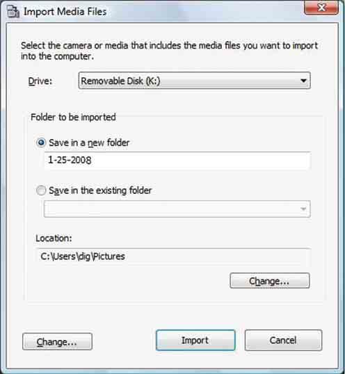 Képek másolása a számítógépre a következő használatával: Picture Motion Browser A fényképezőgép csatlakoztatása a számítógéphez Ha nem jelenik meg a Mass Storage üzenet, akkor állítsa az [USB csatl.