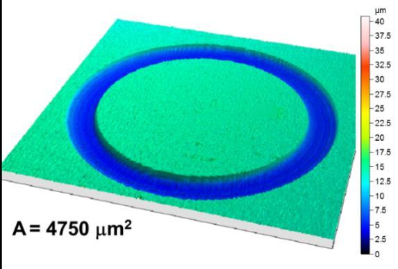 34CrMo4 acél próbák 3D topográfiája  oldal) A