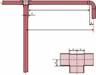 Feladatok 1. Számítsa ki a következő szerelésnél az L vágási hosszt a Z méret módszerrel. A középvonal távolsága 2500 mm. Z méret: Ív: Z = 26,4 mm T-idom: Z = 15,0 mm L =... L vágási hossz 4.