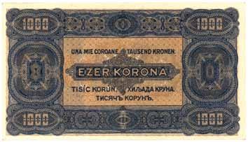 850 (64%) 851 (62%) 852 (62%) 850. 1.000 Korona 1923. 07. 01. Uncirculated! 25 P.: 75a Ad.: K37 Magyar Pénzjegynyomda Rt. Budapest nyomdamegjelöléssel. 851. 5.000 Korona 1923. 07. 01. R! about Uncirculated!