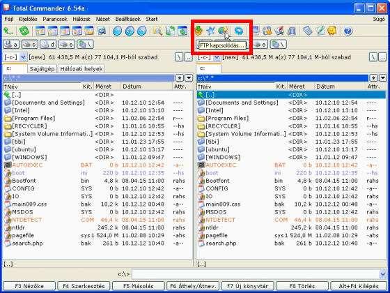 7.1. Kommunikáció az Interneten 2 FTP kliens ügyfélprogramok: