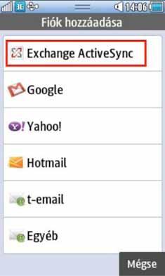 A készülék integrált e-mail klienssel rendelkezik, ezért nem szükséges azt elôzôleg telepíteni rá.