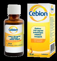 Hatóanyag: oximetazolin Cebion 100 mg/ml belsőleges oldatos cseppek, 30 ml Gyermekeknek és felnőtteknek a C-vitamin hiány megelőzésére.