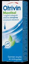 Hatóanyag: ibuprofén 2909 Ft 440 Ft Egységár: 102,9 Ft/db 2469 Ft -18% CHHU/CHTHRFL/0014/18 Otrivin Menthol 1 mg/ml