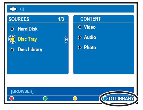 A lemezkönyvtár használata A lemezkönyvtár (Disc Library) a készülék egy integrált adatbázisa. Segítségével könnyedén és gyorsan hozzáférhet az írható DVD lemezekre rögzített felvételekhez.