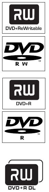 Lejátszás lemezről Lejátszható lemezfajták A felvevő készülék segítségével az alábbi lemeztípusok alkalmasak lejátszásra és felvétel készítésére: Felvétel és lejátszás DVD±RW (DVD Rewritable); újra