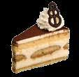 KRÉMES SÜTEMÉNYEK CREAMED PASTRIES KRÉMES Leveles vajastészta lapok között, tejszínnel lazított vaníliakrém.