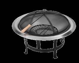 A grillező minőségi zománcozott grillráccsal rendelkezik, amely kiegészül egy melegen tartó grillráccsal is az indirekt grillezéshez, vagy a már elkészült ételek melegen tartásához.