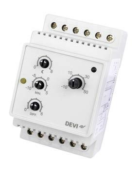 DEVIreg 316 Univerzális termosztát DEVIreg 316 TS-sínre szerelhető elektronikus termosztát különböző fűtési és hűtési feladatokra.