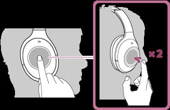 Az audioeszköz vezérlése (BLUETOOTH-kapcsolat) Ha a BLUETOOTH-eszköz támogatja az AVRCP használatát, a headsettel is vezérelheti.