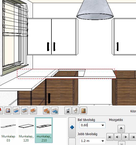 46 4. Lecke: Konyha tervezés - Bútorvarázsló Jobb oldali munkalap (3.