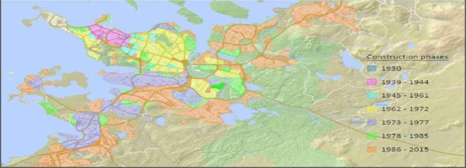 A térképen jól látszik a haladás mértéke és napjainkban sem áll le hiszen kint tartózkodásunk alatt Reykjavik egy dinamikusan