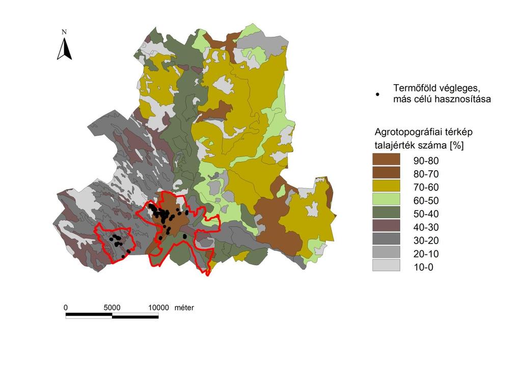 Csongrád megye agrotopográfiai térképének kivágata, Mórahalom és