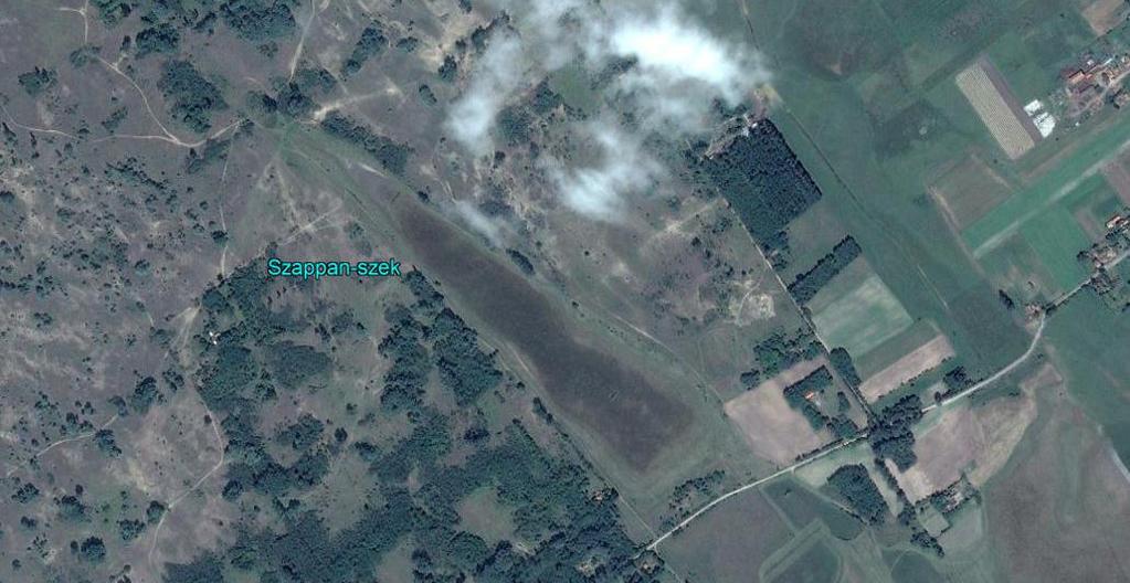 4.60. ábra. Szappan-szék (Forrás: Google Earth Pro). A rögzített képek fotogrammetriai feldolgozásával úgynevezett sűrű pontfelhőt (4.61.