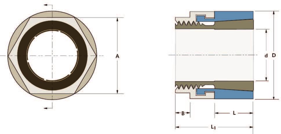 TRANTORQUE OE Mini és OE TENGELYKÖTÉS OE Mini sorozat OE sorozat OE sorozat OE Mini sorozat Ma Th Ph Dn* d D L L1 A B Max. átvihet Furat Szerelési Min.