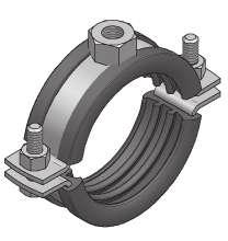 Rozsdamentes csőbilincs gumibetéttel Rozsdamentes Baustoffklasse B2 "Normal entflammbar" nach DIN 4102 F zul Rozsdamentes csőbilncs gumibetéttel Zárás: csavarzárás Anyag: Rozsdamentes Felépítés: