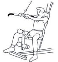 Lábak nyújtása Crunchies (Leg Extensions) (Rectus abdominis, Serratus, (Négyfejű izom Quadriceps) Latissimus dorsi) Helyezze