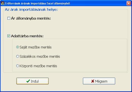 Anyagkarbantartás Ekkor a programban az Excel táblázat minden sora feldolgozásra kerül, mindaddig, amíg az egy teljesen üres sort nem talál ott.