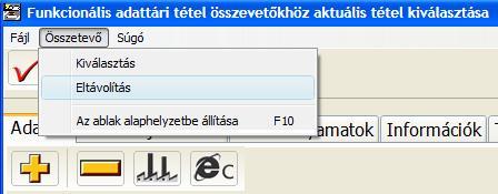 Miután minden kívánt összetevőt aktualizált, folytathatja a tétel rögzítését A kiválasztások eredményének érvényesítésével kilép elnevezésű ikonra kattintva vagy a Fájl Alkalmaz menüpontot választva