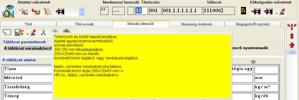 Az első költségvetés - A tétel rövid szövege: 80 karakteres rövid szöveg, mely nyomtatható is.