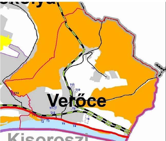 övezet) VERŐCE KÖZSÉG PM TrT 3/1 melléklet Magterület,